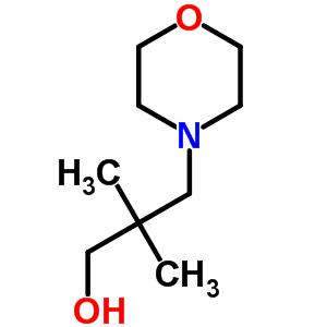 b,b-二甲基-4-嗎啉丙醇結構式_39067-47-5結構式