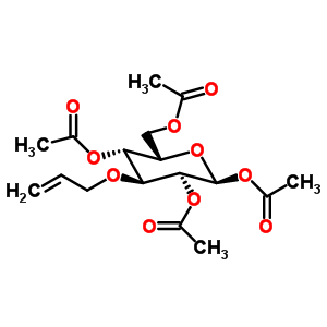 1,2,4,6-四-O-乙酰基-3-鄰烯丙基-beta-D-吡喃葡萄糖結(jié)構(gòu)式_39698-00-5結(jié)構(gòu)式