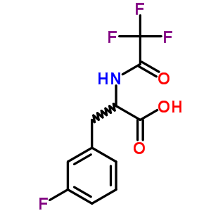 3-(3-氟苯基)-2-[(2,2,2-三氟乙?；?氨基]丙酸結(jié)構(gòu)式_39801-55-3結(jié)構(gòu)式
