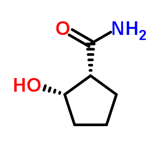 順式-2-羥基-1-環(huán)戊烷羧酰胺結(jié)構(gòu)式_40481-98-9結(jié)構(gòu)式