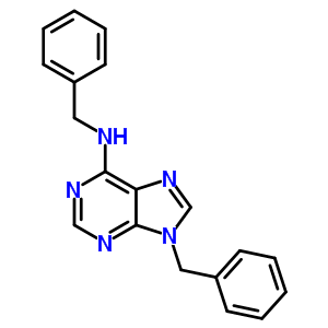 N,9-二芐基嘌呤-6-胺結(jié)構(gòu)式_4059-09-0結(jié)構(gòu)式