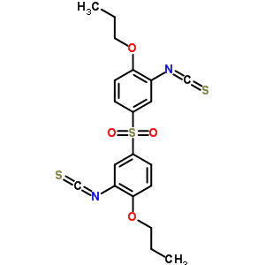 2-異硫代氰酰基-4-(3-異硫代氰?；?4-丙氧基-苯基)磺?；?1-丙氧基-苯結(jié)構(gòu)式_40939-80-8結(jié)構(gòu)式