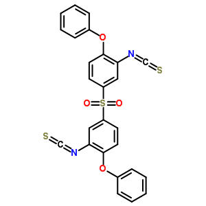 2-異硫代氰?；?4-(3-異硫代氰?；?4-苯氧基-苯基)磺酰基-1-苯氧基-苯結(jié)構(gòu)式_40939-81-9結(jié)構(gòu)式