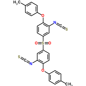 1,1-磺酰基雙[3-異硫代氰?；?4-(4-甲基苯氧基)-苯結(jié)構(gòu)式_40939-83-1結(jié)構(gòu)式