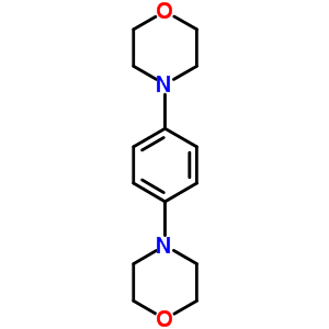1,4-二嗎啉苯結構式_4096-22-4結構式