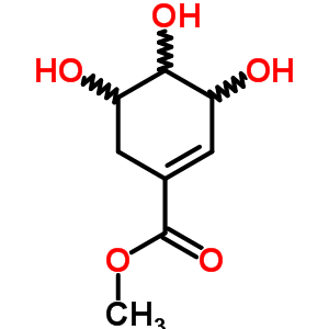 (-)-莽草酸甲酯結(jié)構(gòu)式_40983-58-2結(jié)構(gòu)式