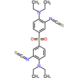 4-(4-二乙基氨基-3-異硫代氰?；?苯基)磺酰基-N,N-二乙基-2-異硫代氰?；?苯胺結(jié)構(gòu)式_41016-23-3結(jié)構(gòu)式