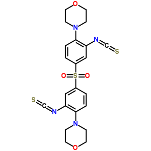 4-[2-異硫代氰?；?4-(3-異硫代氰?；?4-嗎啉-4-基-苯基)磺酰基-苯基]嗎啉結構式_41310-94-5結構式