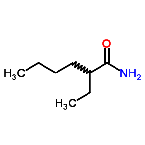 2-乙基己酰胺結構式_4164-92-5結構式
