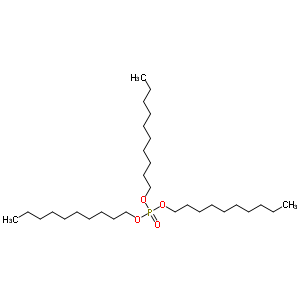 Phosphoric acid trisdecyl ester Structure,4200-55-9Structure