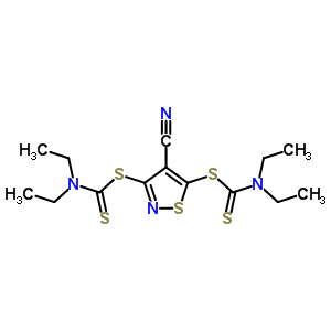 1-[4-氰基-3-(二乙基硫代氨基甲?；酋；?噻唑-5-基]磺?；?N,N-二乙基-甲烷硫代酰胺結(jié)構(gòu)式_42207-85-2結(jié)構(gòu)式