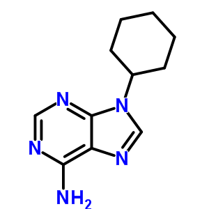 9-環(huán)己基腺嘌呤結(jié)構(gòu)式_4235-94-3結(jié)構(gòu)式