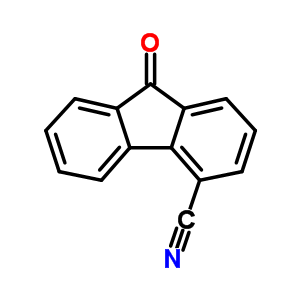 4-氰基-9-芴酮結(jié)構(gòu)式_4269-20-9結(jié)構(gòu)式