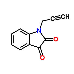 1-(2-Propynyl)-1h-indole-2,3-dione Structure,4290-87-3Structure