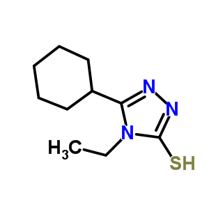 5-環(huán)己基-4-乙基-4H-1,2,4-噻唑-3-硫醇結(jié)構(gòu)式_482650-81-7結(jié)構(gòu)式
