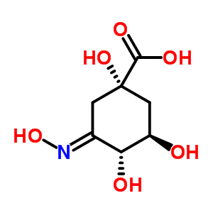 Cyclohexanecarboxylic acid, 1,3,4-trihydroxy-5-(hydroxyimino)-, (1s,3r,4r,5e)-(9ci) Structure,494211-80-2Structure