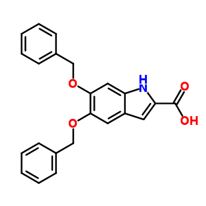 5,6-Bis(phenylmethoxy)-1h-indole-2-carboxylic acid Structure,4966-40-9Structure