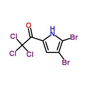 2,2,2-三氯-1-(4,5-二溴-1H-吡咯-2-基)-1-乙酮結(jié)構(gòu)式_50371-52-3結(jié)構(gòu)式