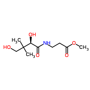 (R)-N-(2,4-二羥基-3,3-二甲基-1-氧代丁基)-beta-丙氨酸甲酯結構式_50692-78-9結構式
