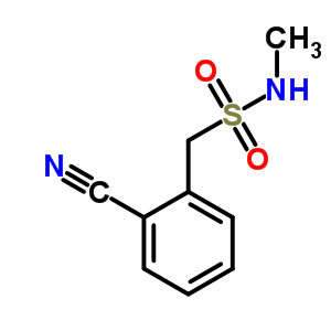 1-(2-氰基苯基)-n-甲基甲烷磺酰胺結(jié)構(gòu)式_51045-35-3結(jié)構(gòu)式