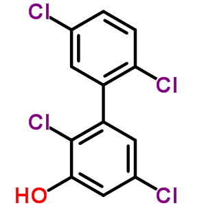 3-羥基-2,5,2,5-四氯聯(lián)苯結(jié)構(gòu)式_51274-67-0結(jié)構(gòu)式