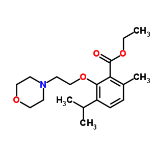 3-(2-嗎啉乙氧基)-p-異丙基苯-2-羧酸乙酯結(jié)構(gòu)式_52073-28-6結(jié)構(gòu)式