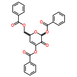 (2r-反式)-(9ci)-2,4-雙(苯甲?；趸?-6-[(苯甲?；趸?甲基]-2H-吡喃-3(6h)-酮結(jié)構(gòu)式_52080-38-3結(jié)構(gòu)式