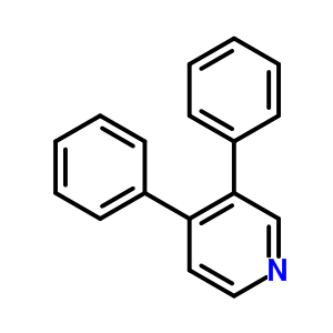 3,4-二苯基吡啶結(jié)構(gòu)式_5216-04-6結(jié)構(gòu)式