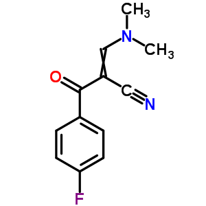 2-(4-氟苯甲?；?-3-二甲基氨基丙烯腈結(jié)構(gòu)式_52200-15-4結(jié)構(gòu)式