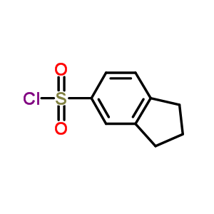 茚烷-5-磺酰氯結(jié)構(gòu)式_52205-85-3結(jié)構(gòu)式