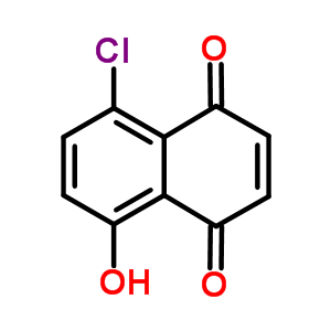 5-氯-8-羥基萘二酮結構式_52431-59-1結構式