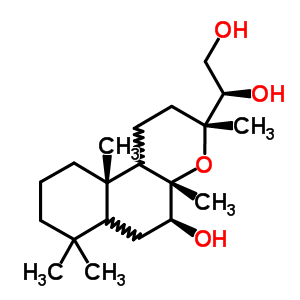 (1R)-1-[(3R,4aS,5S,6aS,10aS,10bR)-十二氫-5-羥基-3,4a,7,7,10a-五甲基-1H-萘并[2,1-b]吡喃-3-基]-1,2-乙二醇結構式_52591-03-4結構式