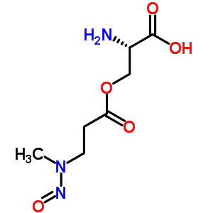 O-(n-亞硝基-n-甲基-beta-丙氨?；?-l-絲氨酸結(jié)構(gòu)式_52977-61-4結(jié)構(gòu)式