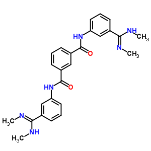 N,N-雙[3-(N,N-二甲基甲脒基)苯基]苯-1,3-二羧酰胺結(jié)構(gòu)式_5300-79-8結(jié)構(gòu)式