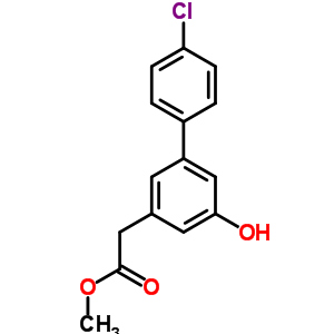 4-氯-5-羥基-(1,1-聯(lián)苯)-3-乙酸甲酯結(jié)構(gòu)式_53136-99-5結(jié)構(gòu)式