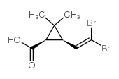 (1R-順式)-3-(2,2-二溴乙烯)-2,2-二甲基環(huán)丙烷羧酸結(jié)構(gòu)式_53179-78-5結(jié)構(gòu)式