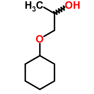 1-環(huán)己氧基-2-丙醇結(jié)構(gòu)式_5334-13-4結(jié)構(gòu)式