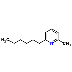 2-己基-6-甲基-吡啶結(jié)構(gòu)式_5394-29-6結(jié)構(gòu)式