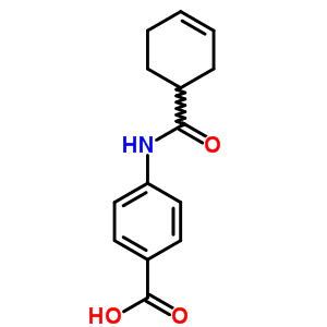4-[(3-環(huán)己烯-1-基羰基)氨基]苯甲酸結(jié)構(gòu)式_54056-83-6結(jié)構(gòu)式
