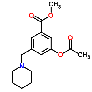 3-(乙?；趸?-5-(1-哌啶基甲基)-苯甲酸甲酯鹽酸鹽結(jié)構(gòu)式_5432-82-6結(jié)構(gòu)式