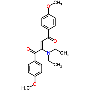 2-(二乙基氨基)-1,4-雙(4-甲氧基苯基)-2-丁烯-1,4-二酮結(jié)構(gòu)式_5438-92-6結(jié)構(gòu)式