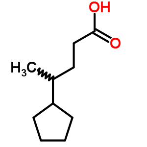4-環(huán)戊基戊酸結(jié)構(gòu)式_5445-47-6結(jié)構(gòu)式