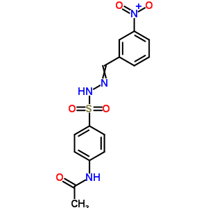 4-(乙酰基氨基)-苯磺酸 2-[(3-硝基苯基)亞甲基]肼結(jié)構(gòu)式_5448-82-8結(jié)構(gòu)式