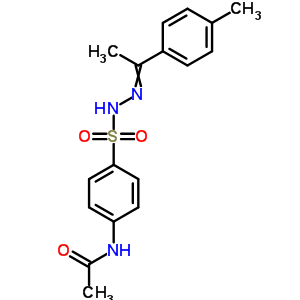 4-(乙酰基氨基)-苯磺酸 2-[1-(4-甲基苯基)亞乙基]肼結(jié)構(gòu)式_5448-96-4結(jié)構(gòu)式
