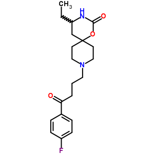 5-乙基-9-[3-(p-氟苯甲?；?丙基]-1-噁-3,9-二氮雜螺[5.5]十一烷-2-酮結(jié)構(gòu)式_54981-17-8結(jié)構(gòu)式