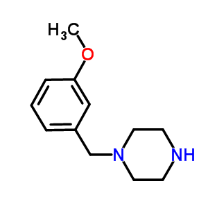 1-(3-甲氧基芐基)哌嗪結(jié)構(gòu)式_55212-32-3結(jié)構(gòu)式