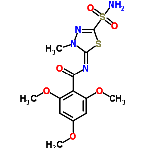 N-(4,5-二氫-4-甲基-2-磺?；?1,3,4-噻二唑-5-基)-2,4,6-三甲氧基苯甲酰胺結(jié)構(gòu)式_55217-92-0結(jié)構(gòu)式