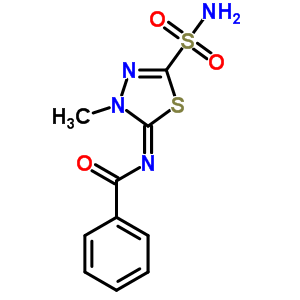 N-(4,5-二氫-4-甲基-2-磺?；?1,3,4-噻二唑-5-基)苯甲酰胺結(jié)構(gòu)式_55217-95-3結(jié)構(gòu)式
