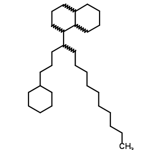 1-[1-(3-環(huán)己基丙基)十一基]十氫萘結(jié)構(gòu)式_55319-78-3結(jié)構(gòu)式