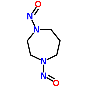N,N-二亞硝基高哌嗪結(jié)構(gòu)式_55557-00-1結(jié)構(gòu)式